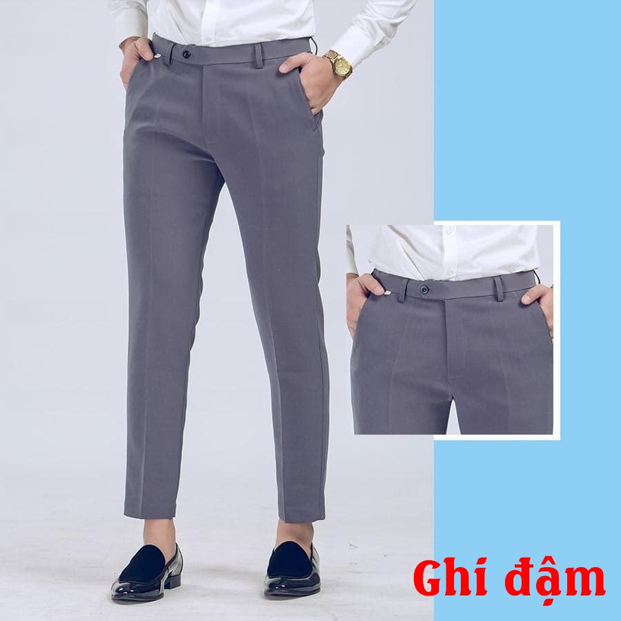 Quần âu nam cao cấp lịch sự chống nhăn màu đen chuẩn soái ca Hàn Quốc | BigBuy360 - bigbuy360.vn