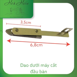 Lưỡi dao dưới máy cắt đầu bàn 1 lỗ hiệu DongCheng