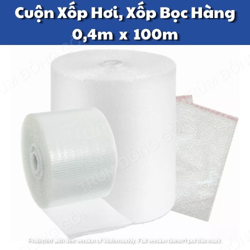 Cuộn Xốp Khí (40cm X 100m) - Màng Xốp Hơi - Xốp Nổ - Gói Hàng - Bọc Hàng