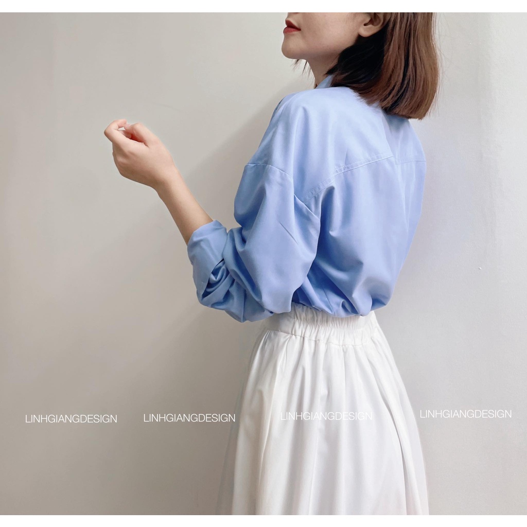 Áo sơ mi freesize dáng rộng thời trang nữ cao cấp