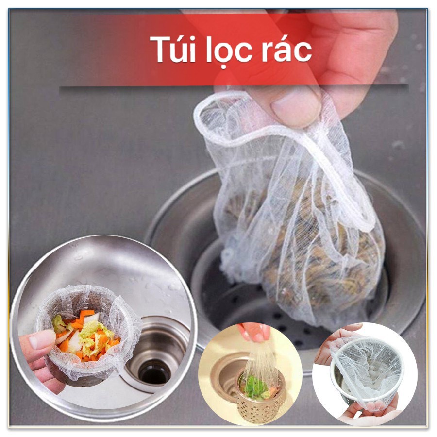 Túi lọc rác, túi lưới giặt đồ đựng quần áo, lưới đan nhỏ,co giãn