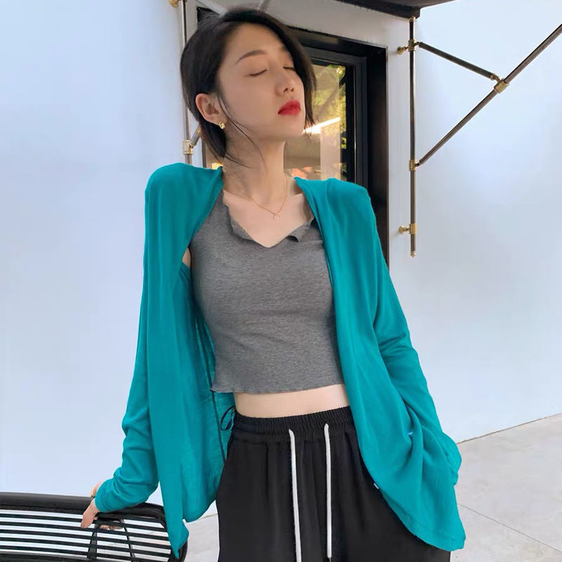 COZOK Áo thun croptop COZOK ngắn tay cổ chữ V thời trang cho nữ