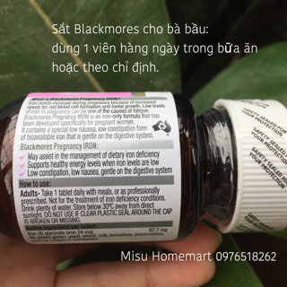 Combo sữa Matila và Sắt Blackmores