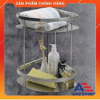 [Sus304] - Kệ góc nhà tắm tam giác 2 tầng inox 304 - Kệ để đồ phòng tắm - ANZ STORE