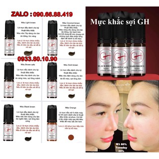 Mực điêu khắc sợi chân mày Sexybrow GH chính hãng Mỹ 12ml - SexybrowGH phun mày tạo nét -  Dáng mày cong Tây, cong ngang