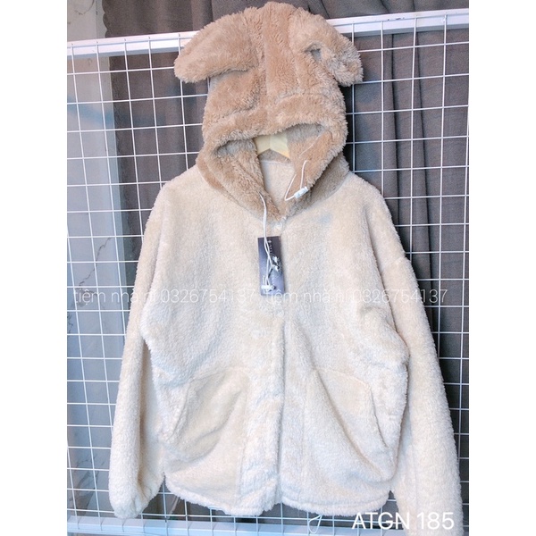 Áo khoác lông cừu tai gấu | BigBuy360 - bigbuy360.vn