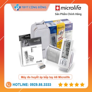Máy đo huyết áp bắp tay: microlife a6 basic + tặng kèm bộ đổi nguồn chính hãng