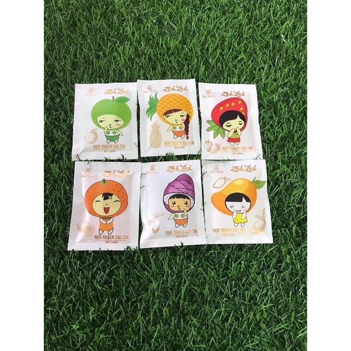 Kẹo Thạch Zaizai / 500g - Đức Hạnh | Hương vị: Khoai Môn, Chanh Leo, Me, Dâu, Xoài, Đào, cam - Đồ Ăn Vặt