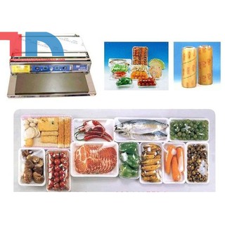 Máy bọc màng thực phẩm, máy bọc màng khay xốp,máy bọc màng hoa quả