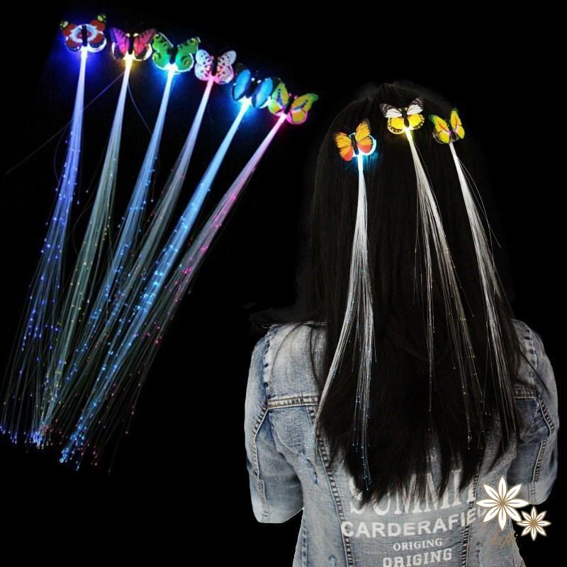 Dây Đèn led Sợi Quang Hình Bướm Nhiều Màu Sắc Dùng Trang Trí Tiệc Sinh Nhật