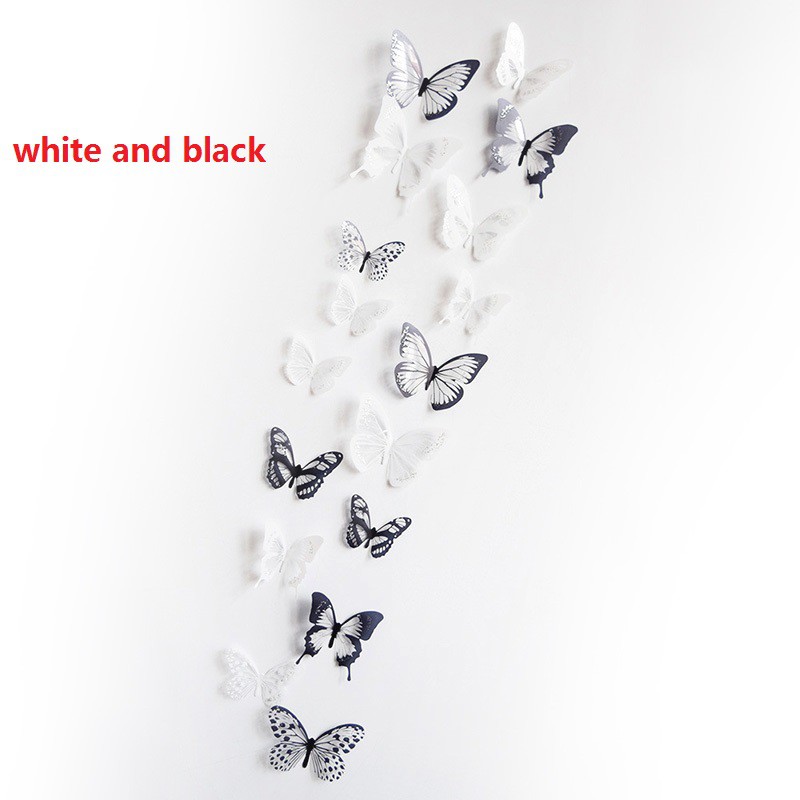 Set 18 sticker dán tường hình bươm bướm 3D dùng trang trí nhà cửa | BigBuy360 - bigbuy360.vn