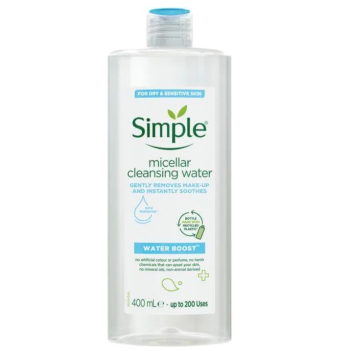 Nước tẩy trang siêu cấp ẩm Simple Water Boost Micellar Water 400ml