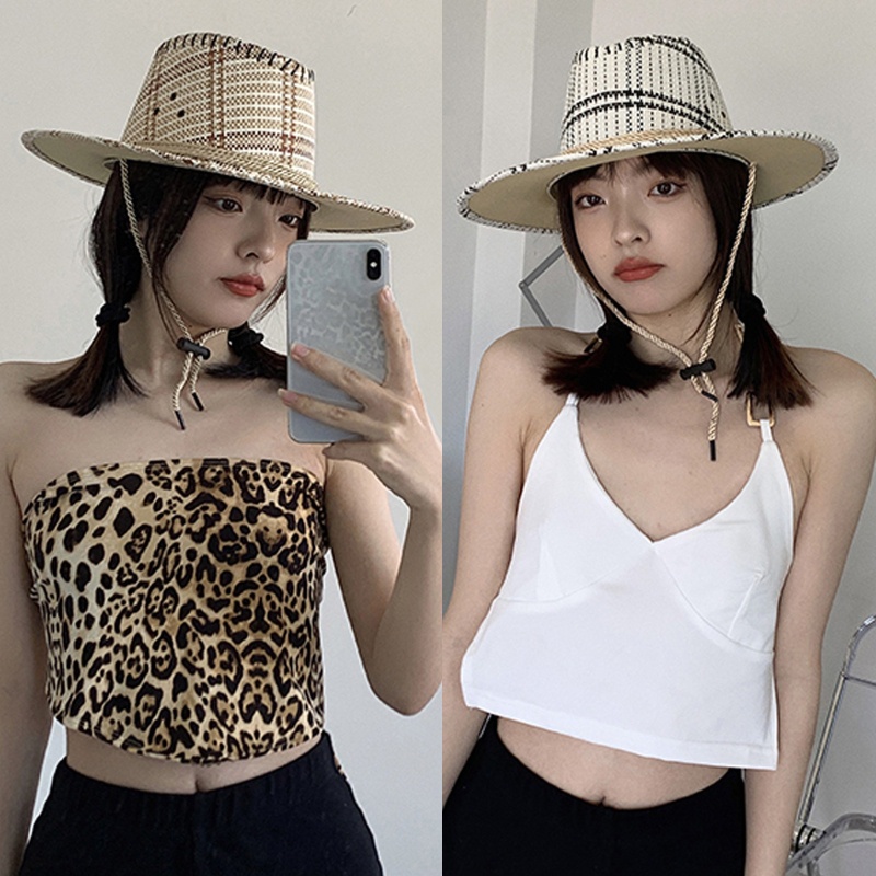 Nón Cối Rộng Vành Chống Tia Uv Thời Trang Đi Biển Mùa Hè Cho Nữ