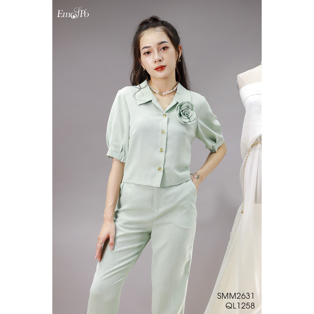 Quần ống đứng, túi chéo hai bên Emspo QL1258