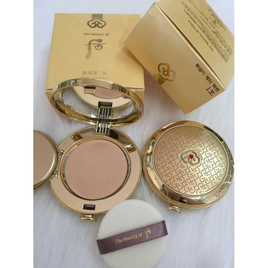 Phấn Phủ Whoo Vàng Siêu Mịn Whoo Mi Two Way Pact & Whoo Mi Powder Pact