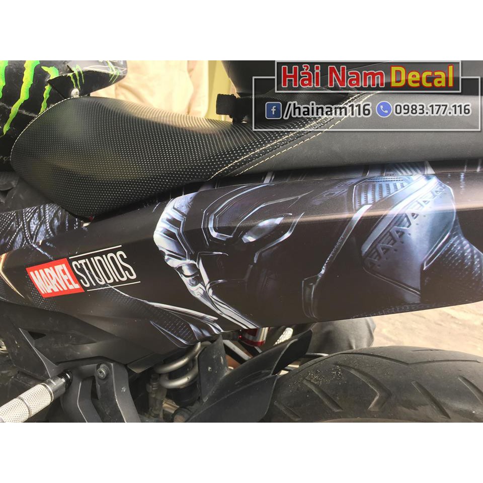 Tem trùm nhám Black Panther cho Exciter 150