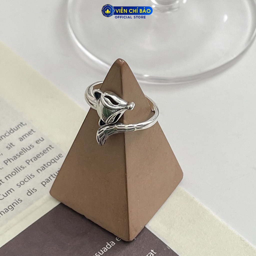 Nhẫn bạc nữ hồ ly cách điệu chất liệu bạc 925 thời trang phụ kiện trang sức nữ Viễn Chí Bảo N000737