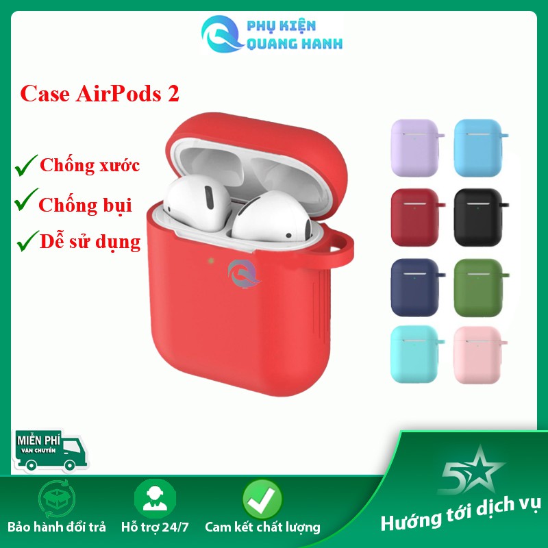 Case airpod 2, vỏ bọc airpod chống xước bao slicon airpods2