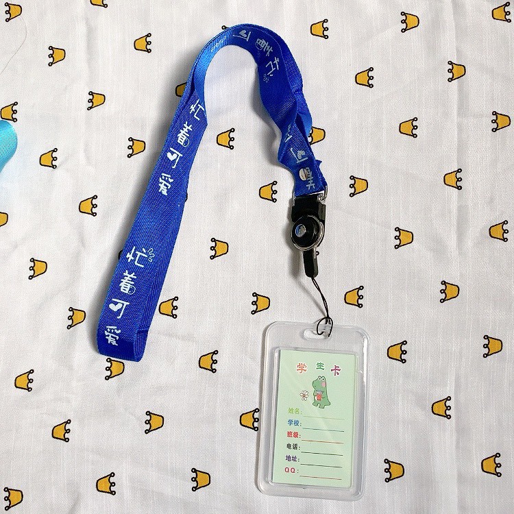 Thẻ Đeo Bảng Tên Học Sinh, Sinh Viên Nhựa Dẻo Trong + Dây Đeo