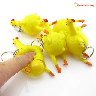 Móc Khóa Gà Đẻ Trứng Đồ Chơi Vui Nhộn
