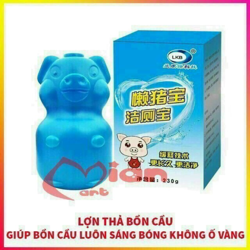 Cốc thả bồn cầu khử mùi Hàn Quốc hương hoa 450ml nắp hồng - Lọ thả bồn cầu khử mùi diệt khuẩn siêu hiệu quả hình con heo