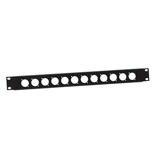 Thanh panel adam hall 872213 rack panel, 1u, for 12x panel jack with d-housing, u-profile, steel
