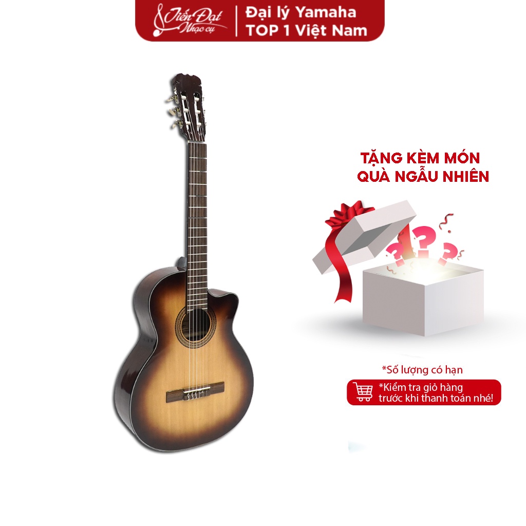 Đàn Guitar Acoustic Việt Nam Mặt Gỗ Thông Nguyên Tấm Cao Cấp Nhạc Cụ Tiến Đạt -  Kèm Phụ Kiện GA - Bảo Hành 12 tháng