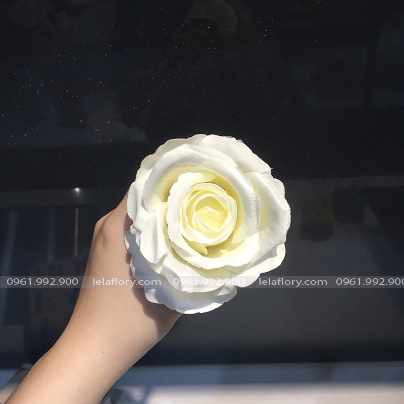 Đầu Bông Hoa Hồng Nhung Cao Cấp Nhiều Màu, Hoa Lụa hồng nhung Thích Hợp cắm lọ Trang Trí, Decor Nhà Cửa - HOG0004