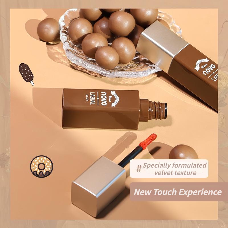 Novo® Matte Mashed Potato Son Môi Chống Nước Lâu Trôi Mềm Mượt Và Mượt Mà 5g