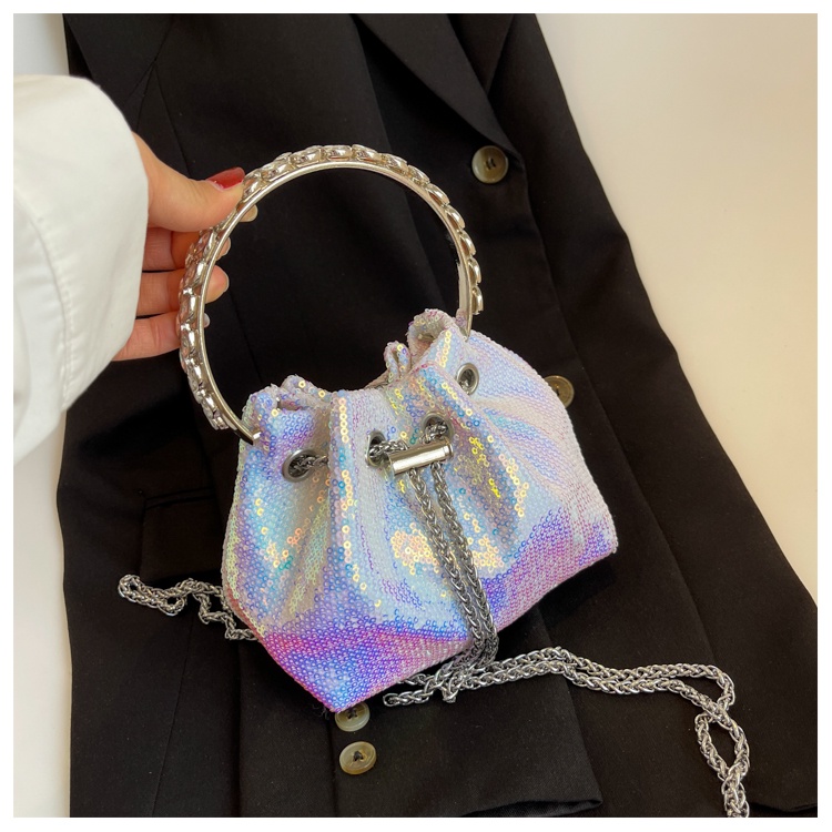 Túi Đeo Chéo Đính Kim Tuyến Lấp Lánh Thời Trang Cho Nữ