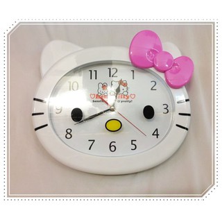 Đồng hồ treo tường tròn hình Hello Kitty