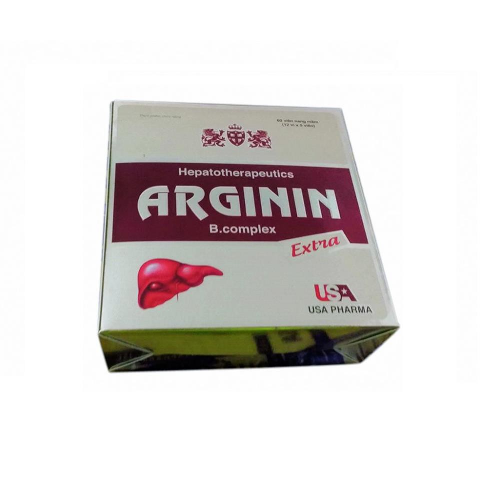 [Viên uống] VIÊN UỐNG BỔ GAN ARGININ B COMPLEX EXTRA CÀ GAI LEO DIỆP HẠ CHÂU ARGININ EXTRA GIẢI ĐỘC GAN HỘP 60 VIÊN