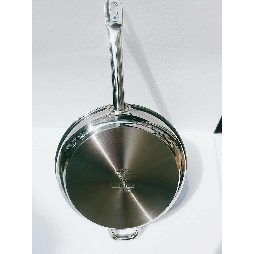 Chảo chống dính FIVESTAR inox 340 standar nấu được bếp ga- bếp từ- bếp điện