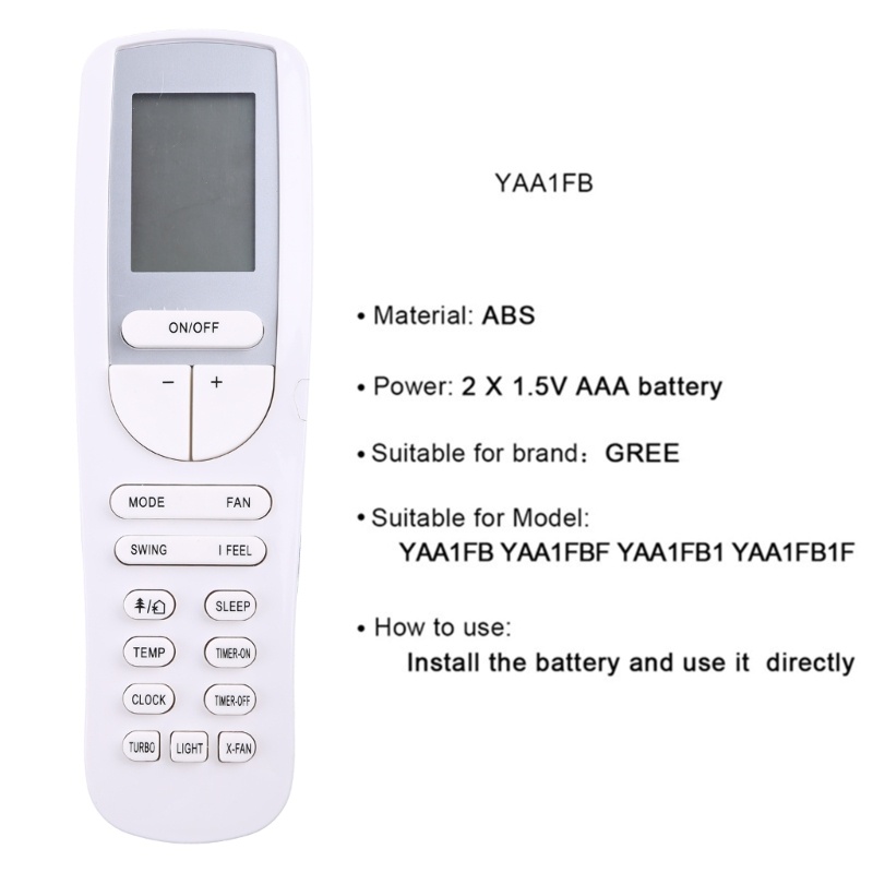 Điều Khiển Từ Xa Cho Máy Lạnh YAA1FB YAA1FBF YAA1FB1 YAA1FB1F
