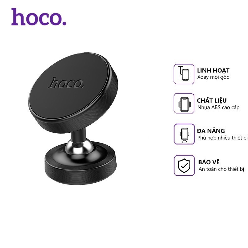 ✔GIÁ SỈ ✔Giá đỡ điện thoại Hoco CA36 Plus trên xe hơi, sử dụng tương thích thiết bị dán từ tính-Hít Nam Châm-CHÍNH HÃNG