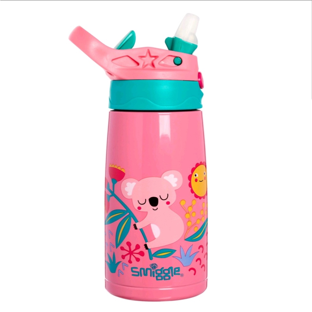 BÌNH NƯỚC GIỮ NHIỆT SMIGGLE GẤU KOALA HỒNG 400ML