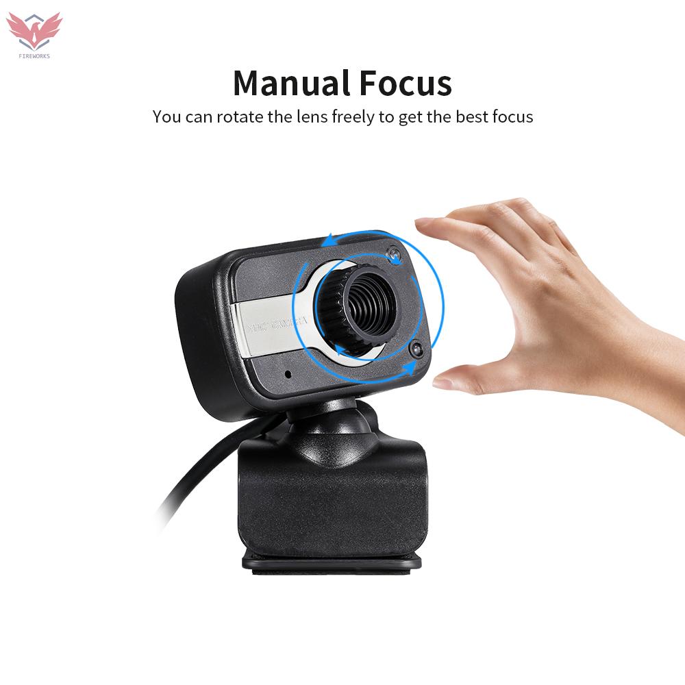 Webcam 480p Kèm Đèn Led Cho Máy Tính | BigBuy360 - bigbuy360.vn