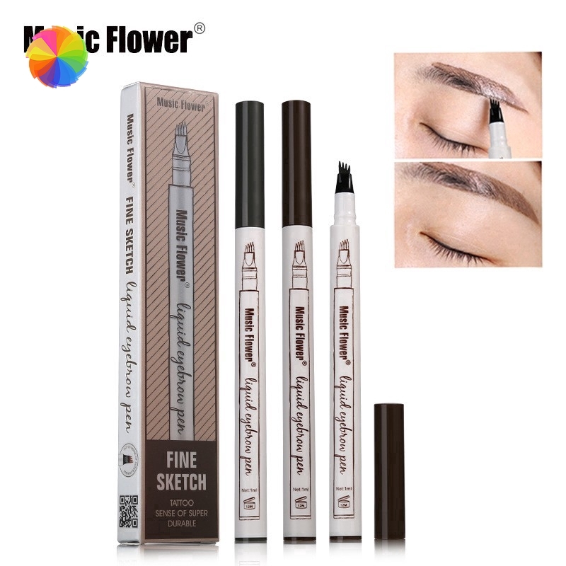 Bút kẻ chân mày 4 đầu nhỏ không thấm nước