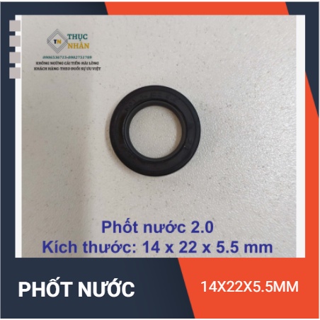 Combo 1 bộ 3 cái phớt nước máy rửa xe cao áp 14 x 22 x 5.5 mm