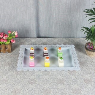 Khay đựng bánh kẹo, hoa quả trang trí sinh nhật hình chữ Nhật