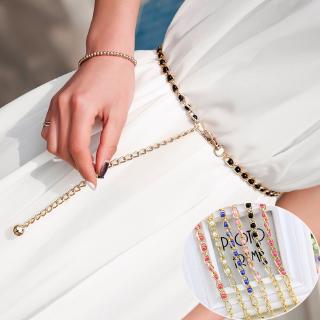 Thắt lưng đính ngọc trai nhân tạo sang trọng dành cho nữ