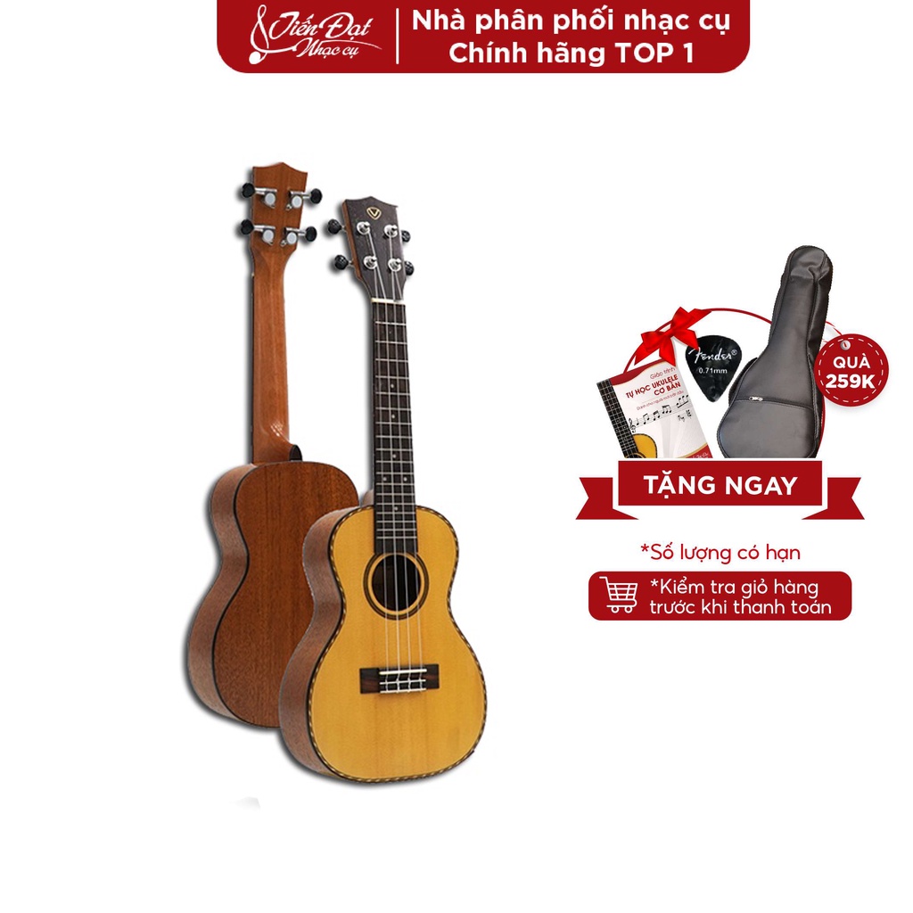 Đàn Ukulele Valote Dòng Concert VA 24M01, 24M02, 24R01 Cao Cấp Tông Nhạc Dày Âm Thanh Trong Trẻo