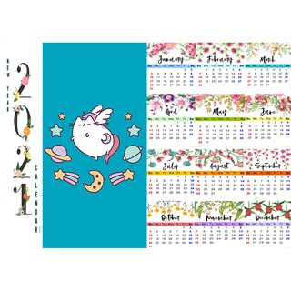 Lịch tường 2025 pusheen LA10 size A3