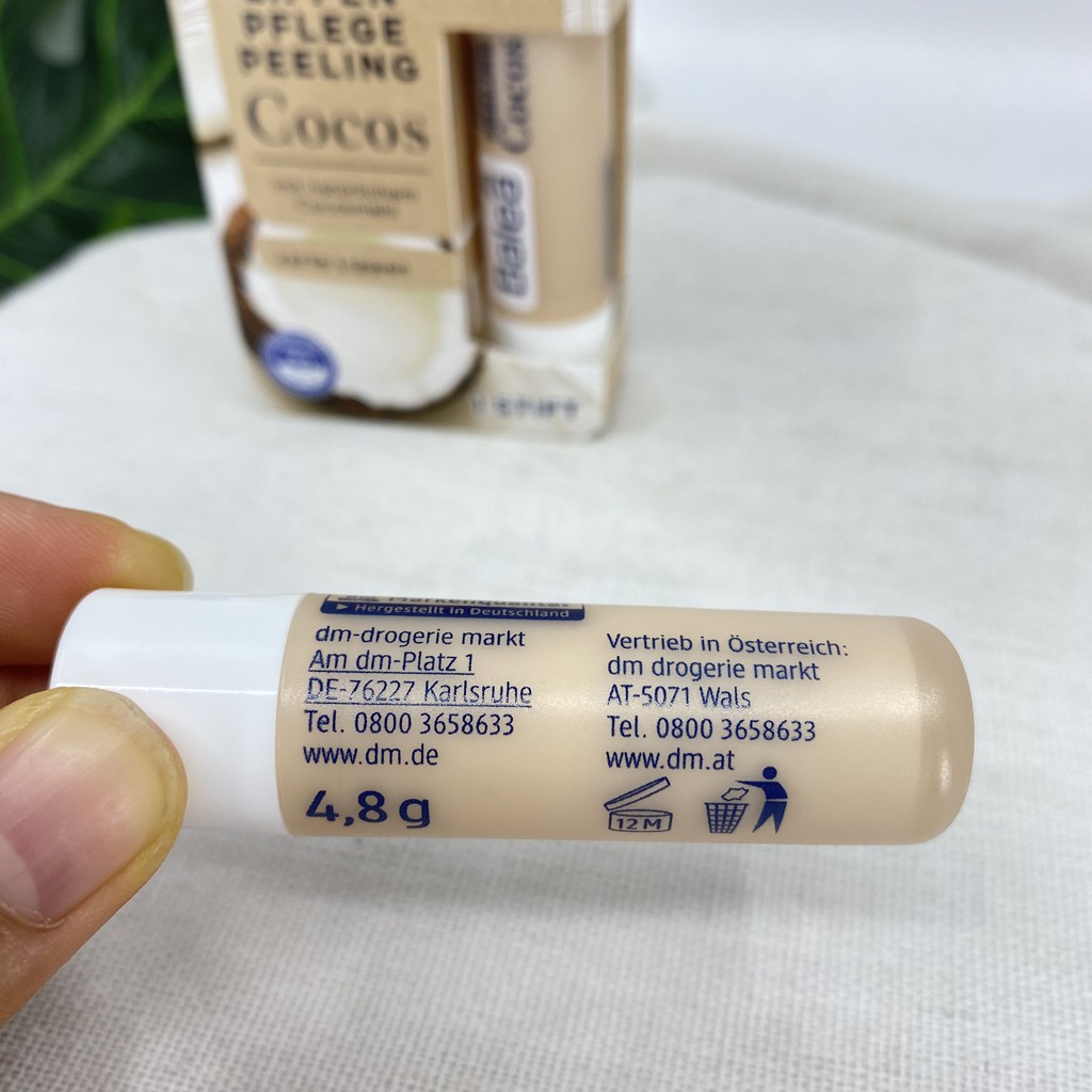 Tẩy da chết môi Balea Cosco 4,8g giúp môi hồng hào mịn căng mịn, hương dừa | BigBuy360 - bigbuy360.vn