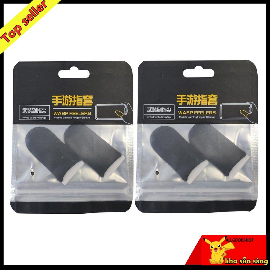 Set 2 bao ngón tay chơi game bằng sợi carbon chống trượt độ nhạy cao