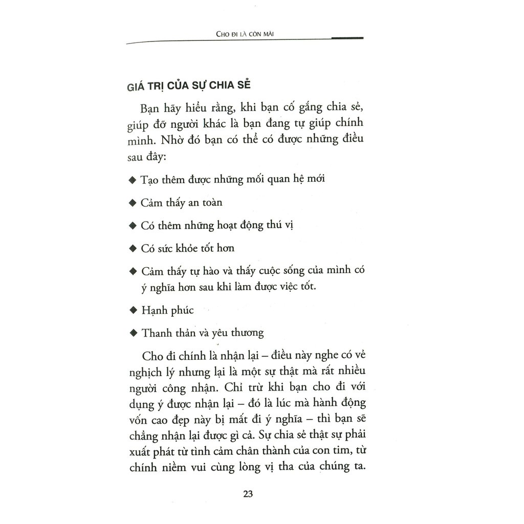 Sách - Cho Đi Là Còn Mãi - First News