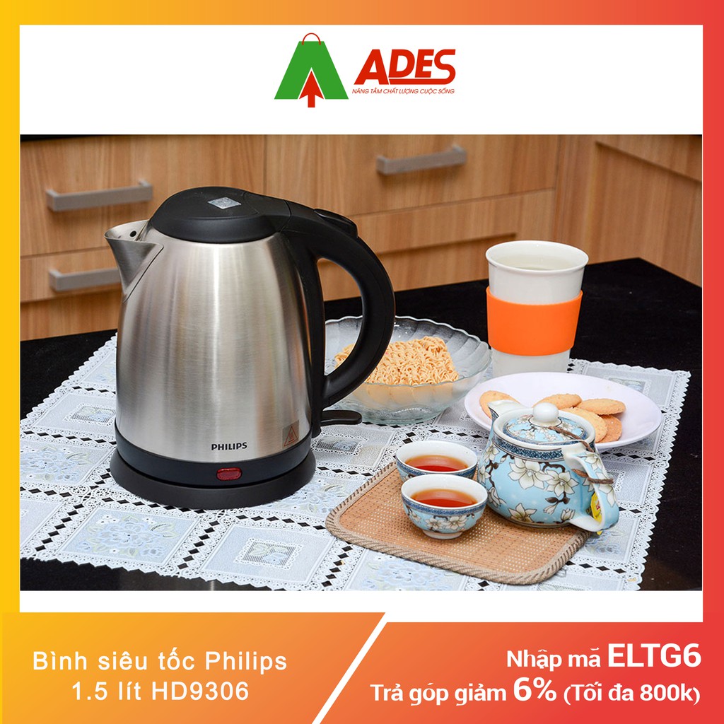 Bình siêu tốc Philips 1.5 lít HD9306