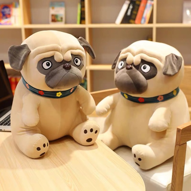 Gấu Chó Pug Mặt Xệ Hot [FREESHIP] Gấu ôm vải nhung dãn 4 chiều siêu mềm mượt|Hàn Quốc|Gấu bông cao cấp|TEDDYBEAR.VN