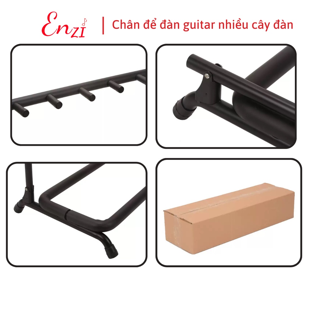 Giá để đàn guitar chân dựng đàn nhiều cây loại 7 và 9 cây đàn ghita thùng bass electric Enzi