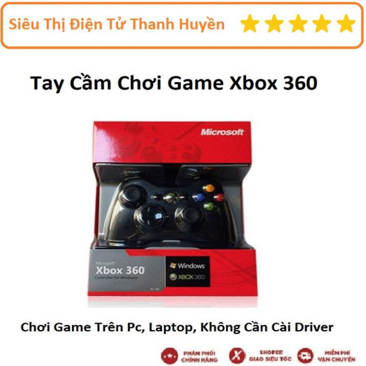 Mua ngay Tay Cầm Chơi Game Xbox 360 Usb - Tay Cầm Chơi Game PC, LapTop, Cắm Cổng USB [Freeship 10k]